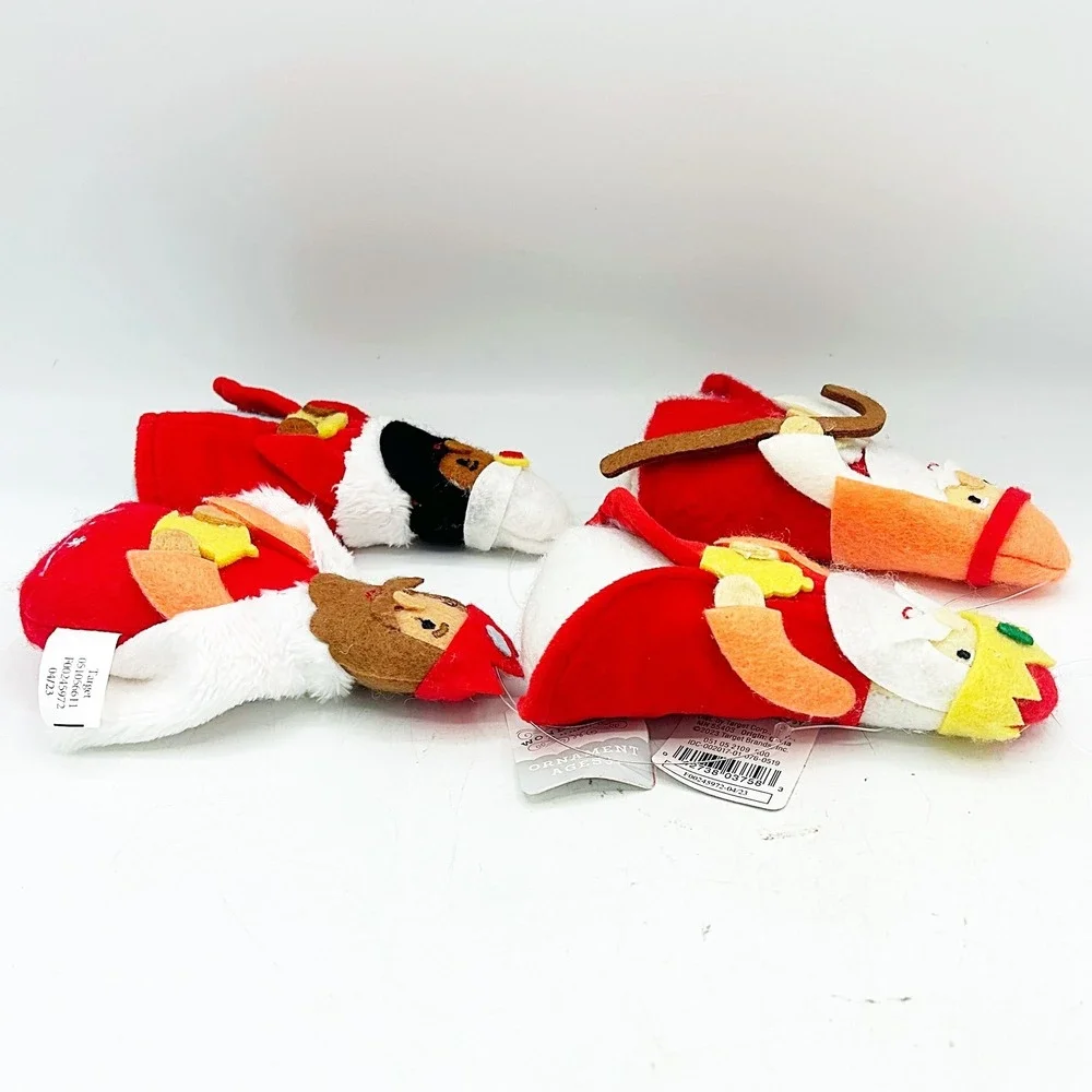 Set of 4 Target‎ Wondershop Three Wise Men & Shepherd Fabric Ornaments